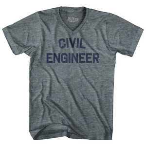 Civil Engineer Tri-Blend V-neck Womens Junior Cut T-shirt by Ultras Civil Engineer Tri-Blend V-neck Womens Junior Cut T-shirt by Ultras