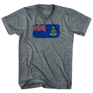 Cayman Islands Country Flag Tri-Blend V-Neck Womens Junior Cut T-Shirt by Ultras Cayman Islands Country Flag Tri-Blend V-Neck Womens Junior Cut T-Shirt by Ultras