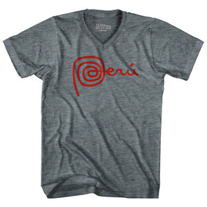 PERU Travel Tri-Blend V-neck Womens Junior Cut T-shirt by Ultras PERU Travel Tri-Blend V-neck Womens Junior Cut T-shirt by Ultras