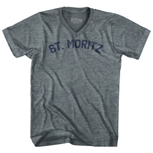 St. Moritz Tri-Blend V-neck Womens Junior Cut T-shirt by Ultras St. Moritz Tri-Blend V-neck Womens Junior Cut T-shirt by Ultras