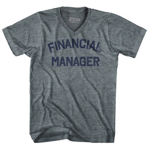 Financial Manager Tri-Blend V-neck Womens Junior Cut T-shirt by Ultras Financial Manager Tri-Blend V-neck Womens Junior Cut T-shirt by Ultras