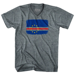 Cape Verde Country Flag Tri-Blend V-Neck Womens Junior Cut T-Shirt by Ultras Cape Verde Country Flag Tri-Blend V-Neck Womens Junior Cut T-Shirt by Ultras