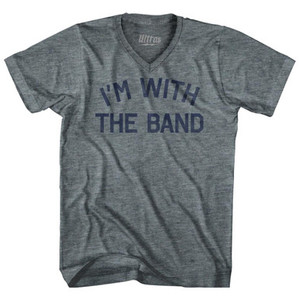 I Am With The Band Tri-Blend V-Neck Womens Junior Cut T-Shirt By Ultras I Am With The Band Tri-Blend V-Neck Womens Junior Cut T-Shirt By Ultras