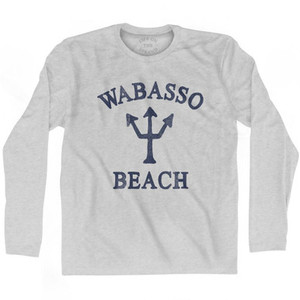 Florida Wabasso Beach Trident Adult Cotton Long Sleeve T-Shirt by Ultras Florida Wabasso Beach Trident Adult Cotton Long Sleeve T-Shirt by Ultras