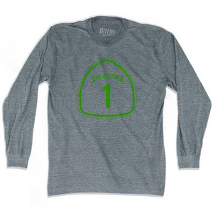 California 1 Pacific Coast Highway Adult Tri-Blend Long Sleeve T-shirt by Ultras California 1 Pacific Coast Highway Adult Tri-Blend Long Sleeve T-shirt by Ultras