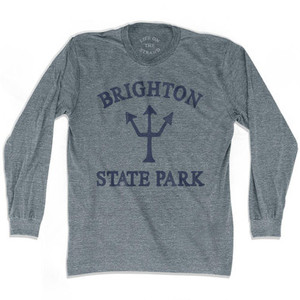 Vermont Brighton State Park Trident Adult Tri-Blend Long Sleeve T-Shirt by Ultras