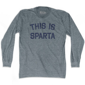 This Is Sparta Adult Tri-Blend Long Sleeve T-Shirt by Ultras This Is Sparta Adult Tri-Blend Long Sleeve T-Shirt by Ultras