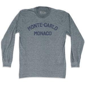 Monte Carlo Monaco Adult Tri-Blend Long Sleeve T-shirt by Ultras Monte Carlo Monaco Adult Tri-Blend Long Sleeve T-shirt by Ultras
