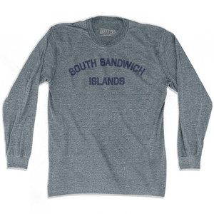 South Sandwich Islands Adult Tri-Blend Long Sleeve T-shirt - Athletic Grey South Sandwich Islands Adult Tri-Blend Long Sleeve T-shirt - Athletic Grey