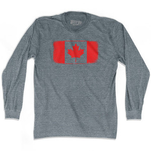Canada Country Flag Adult Tri-Blend Long Sleeve T-Shirt by Ultras Canada Country Flag Adult Tri-Blend Long Sleeve T-Shirt by Ultras