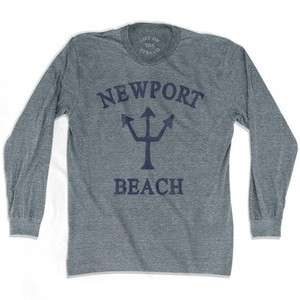 California Newport Beach Trident Adult Tri-Blend Long Sleeve by Life On the Strand