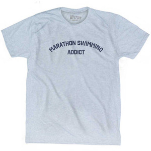 Marathon Swimming Addict Adult Tri-Blend T-shirt - Athletic White Marathon Swimming Addict Adult Tri-Blend T-shirt - Athletic White