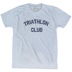 Triathlon Club Adult Tri-Blend T-shirt Athletic White