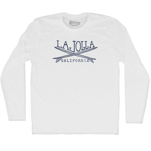 La Jolla Surf Adult Cotton Long Sleeve T-shirt - White