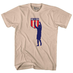 Dos A Cero 2-0 Silhouette USA Soccer Win Over Mexico Adult Cotton T-shirt - Creme Dos A Cero 2-0 Silhouette USA Soccer Win Over Mexico Adult Cotton T-shirt - Creme