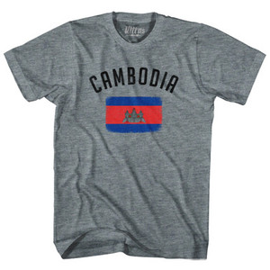 Cambodia Country Flag Heritage Youth Tri-Blend T-Shirt by Ultras Cambodia Country Flag Heritage Youth Tri-Blend T-Shirt by Ultras
