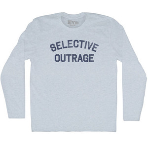 Selective Outrage Adult Tri-Blend Long Sleeve T-shirt - Athletic White Selective Outrage Adult Tri-Blend Long Sleeve T-shirt - Athletic White