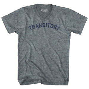 Transitory Tri-Blend V-neck Womens Junior Cut T-shirt - Athletic Grey Transitory Tri-Blend V-neck Womens Junior Cut T-shirt - Athletic Grey