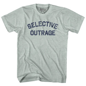 Selective Outrage Adult Tri-Blend T-shirt - Athletic Cool Grey Selective Outrage Adult Tri-Blend T-shirt - Athletic Cool Grey