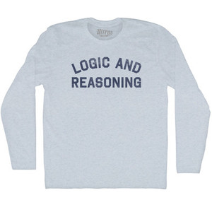 Logic And Reasoning Adult Tri-Blend Long Sleeve T-shirt - Athletic White Logic And Reasoning Adult Tri-Blend Long Sleeve T-shirt - Athletic White