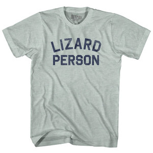 Lizard Person Adult Tri-Blend T-shirt - Athletic Cool Grey Lizard Person Adult Tri-Blend T-shirt - Athletic Cool Grey