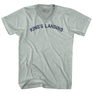 King's Landing Adult Tri-Blend V-neck T-shirt - Athletic Cool Grey King's Landing Adult Tri-Blend V-neck T-shirt - Athletic Cool Grey