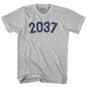 2037 Year Celebration Adult Cotton T-shirt - Grey Heather
