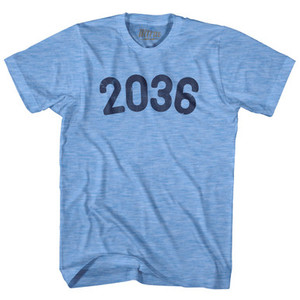 2036 Year Celebration Adult Tri-Blend T-shirt - Athletic Blue 2036 Year Celebration Adult Tri-Blend T-shirt - Athletic Blue