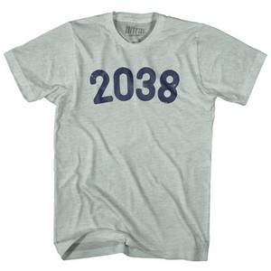 2038 Year Celebration Adult Tri-Blend T-shirt - Athletic Cool Grey 2038 Year Celebration Adult Tri-Blend T-shirt - Athletic Cool Grey
