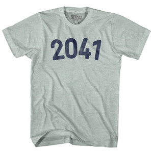 2041 Year Celebration Adult Tri-Blend T-shirt - Athletic Cool Grey 2041 Year Celebration Adult Tri-Blend T-shirt - Athletic Cool Grey