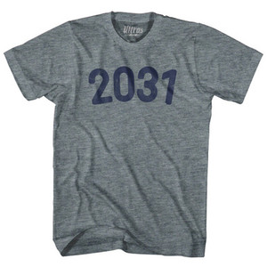 2031 Year Celebration Adult Tri-Blend T-shirt - Athletic Grey