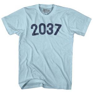 2037 Year Celebration Adult Cotton T-shirt - Light Blue