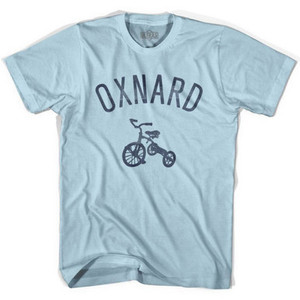 Oxnard City Tricycle Adult Cotton T-shirt - Light Blue