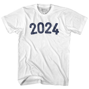 2024 Year Celebration Womens Cotton Junior Cut T-Shirt - White