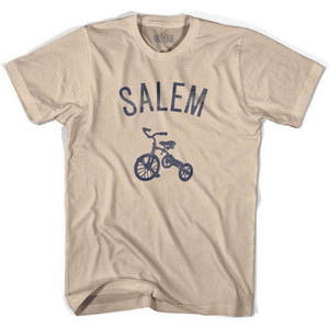 Salem City Tricycle Adult Cotton T-shirt - Creme