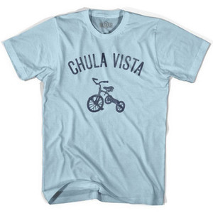 Chula Vista Tricycle Adult Cotton T-shirt - Light Blue