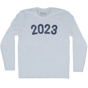 2023 Year Celebration Adult Tri-Blend Long Sleeve T-shirt - Athletic White 2023 Year Celebration Adult Tri-Blend Long Sleeve T-shirt - Athletic White
