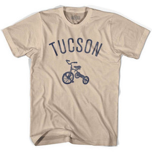 Tucson City Tricycle Adult Cotton T-shirt - Creme Tucson City Tricycle Adult Cotton T-shirt - Creme