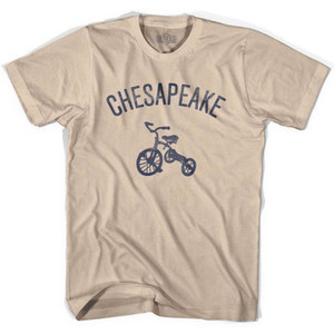 Chesapeake Tricycle Adult Cotton T-shirt - Creme