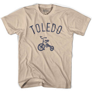 Toledo City Tricycle Adult Cotton T-shirt - Creme Toledo City Tricycle Adult Cotton T-shirt - Creme