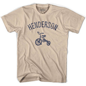 Henderson City Tricycle Adult Cotton T-shirt - Creme