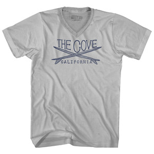 The Cove Surf Adult Tri-Blend V-neck T-shirt - Cool Grey The Cove Surf Adult Tri-Blend V-neck T-shirt - Cool Grey
