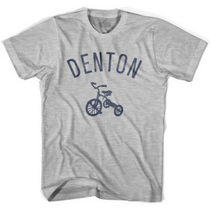 Denton City Tricycle Adult Cotton T-shirt - Grey Heather