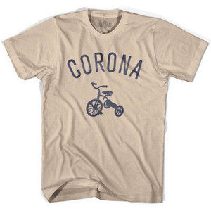Corona City Tricycle Adult Cotton T-shirt - Creme