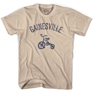 Gainesville City Tricycle Adult Cotton T-shirt - Creme Gainesville City Tricycle Adult Cotton T-shirt - Creme