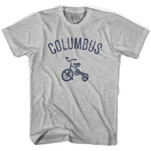 Columbus City Tricycle Adult Cotton T-shirt - Grey Heather Columbus City Tricycle Adult Cotton T-shirt - Grey Heather