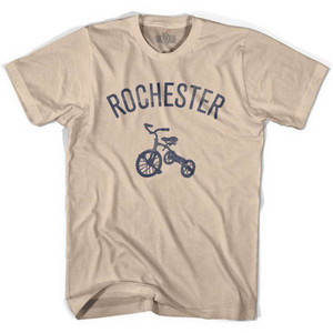 Rochester City Tricycle Adult Cotton T-shirt - Creme Rochester City Tricycle Adult Cotton T-shirt - Creme