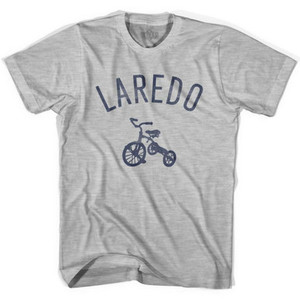 Laredo City Tricycle Adult Cotton T-shirt - Grey Heather