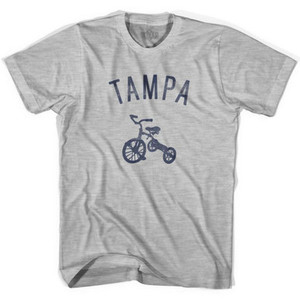 Tampa City Tricycle Adult Cotton T-shirt - Grey Heather Tampa City Tricycle Adult Cotton T-shirt - Grey Heather