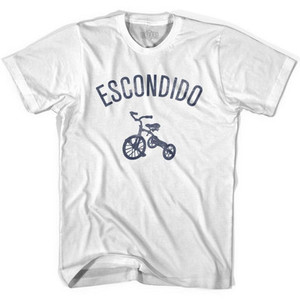 Escondido City Tricycle Adult Cotton T-shirt - White